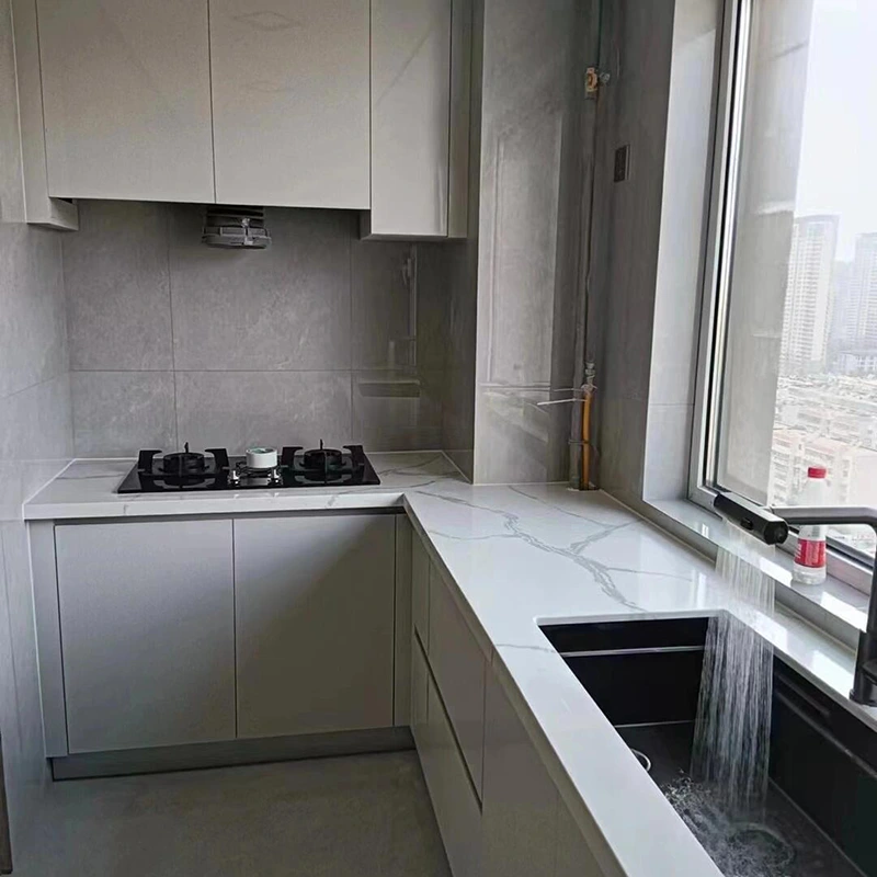CALACATTA WHITE QUARTZ COUNterbop